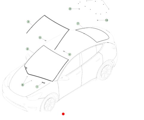 টেসলা মডেল ওয়াই উইন্ডশীল্ড এজ সিল ১৪৯৯0৬০-০০-বি ব্ল্যাক ই.পি.ডি.এম.