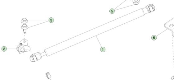 গ্যাস স্ট্রাট - হুড মডেল এস ২০১২-২০২১ ১০৬২৬৩৪-০০-এ