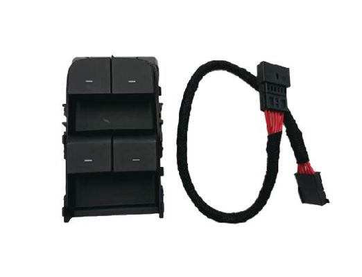 টেসলা ড্রাইভার সাইড উইন্ডো সুইচ ম্যাট ব্ল্যাক ওয়্যার 1081037-02-জি সহ