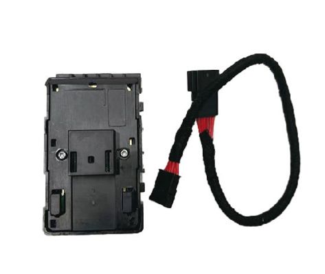 টেসলা ড্রাইভার সাইড উইন্ডো সুইচ ম্যাট ব্ল্যাক ওয়্যার 1081037-02-জি সহ