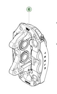 টেসলা মডেল ৩ বাম ফ্রন্ট ব্রেক ক্যালিপার 8008202-00-A 2017-2023