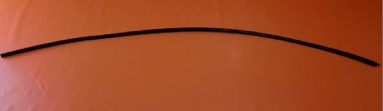 টেসলা মডেল 3 2017+ 212x26x5 মিমি জন্য কালো রাবার বাইরের ট্রিম