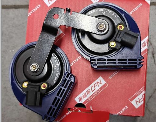 টেসলা মডেল 3 ডুয়াল-টোন হর্ন সেট 510Hz/410Hz 12V IP65