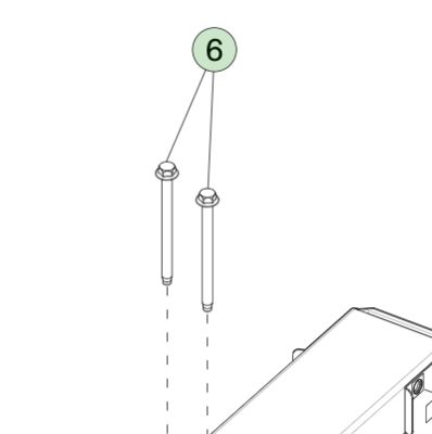 টেসলা মডেল 3/Y 2017-2023 এর জন্য M10x130 স্টিল HF বোল্ট 1446114-00-B