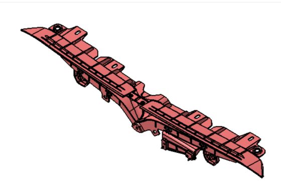 টেসলা মডেল এস ২০২১+ ফ্রন্ট টি ব্যাজ ক্যারিয়ার কালো প্লাস্টিক ৮২x১৩x১০ মিমি